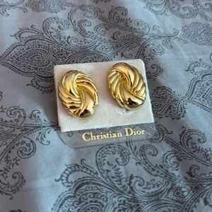 New Vintage Christian Dior clip on earrings